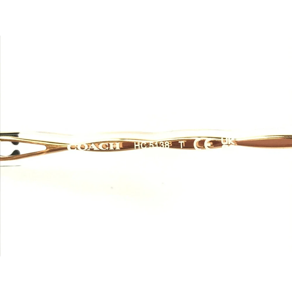 Coach Eyeglasses Frames HC5138 9406 Brushed Rose Gold Rectangle 55-17-140